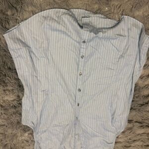 Women’s  Light Blue Striped Shirt